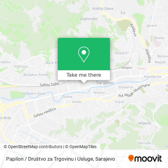 Papilon / Društvo za Trgovinu i Usluge mapa