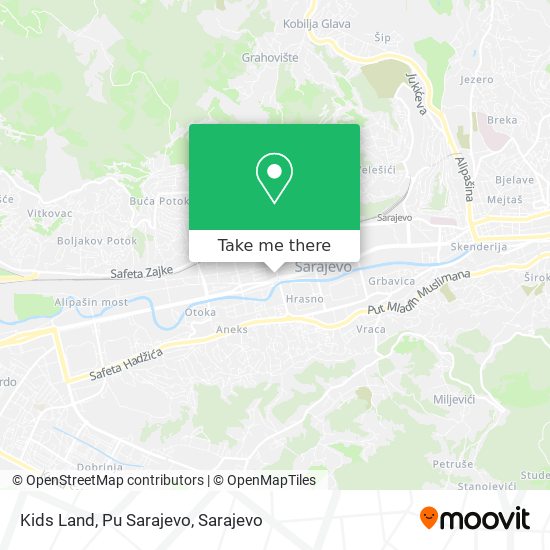 Kids Land, Pu Sarajevo mapa