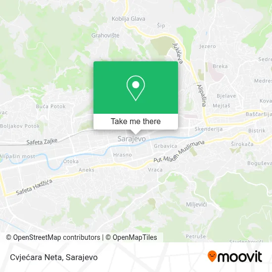 Cvjećara Neta map
