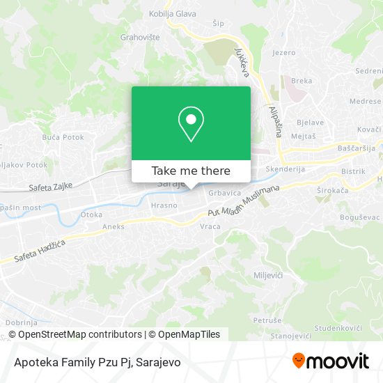 Apoteka Family Pzu Pj map