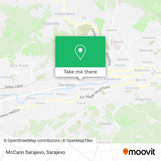 McCann Sarajevo map