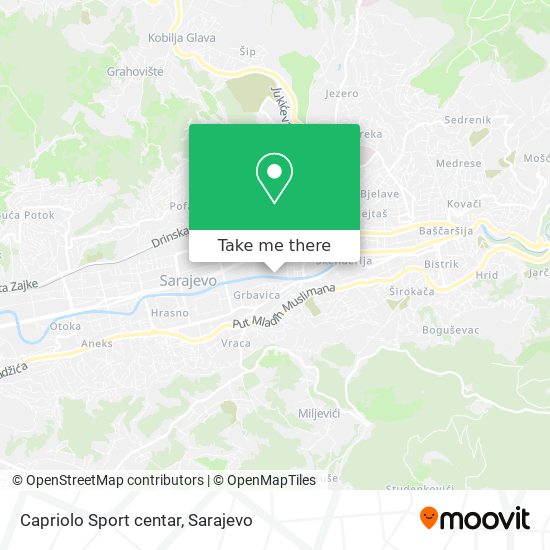 Capriolo Sport centar mapa