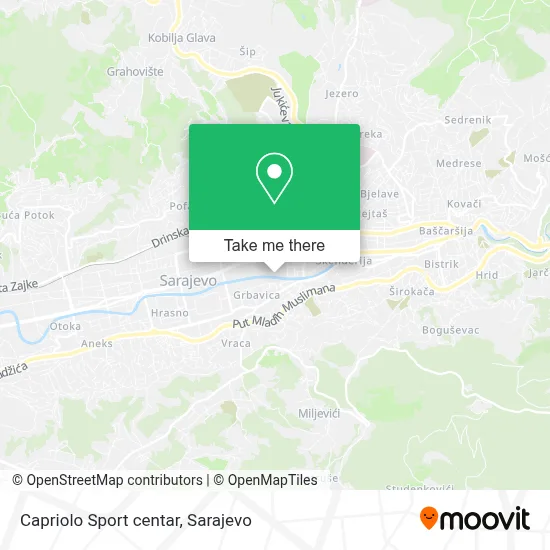 Capriolo Sport centar map