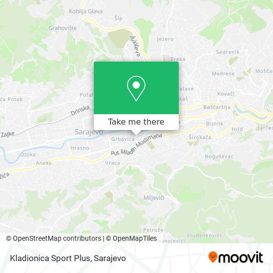 Kladionica Sport Plus mapa