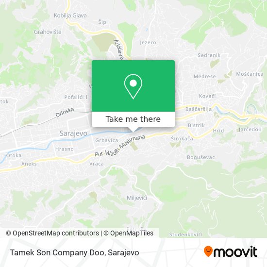 Tamek Son Company Doo map
