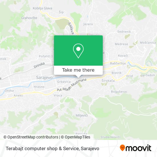Terabajt computer shop & Service mapa
