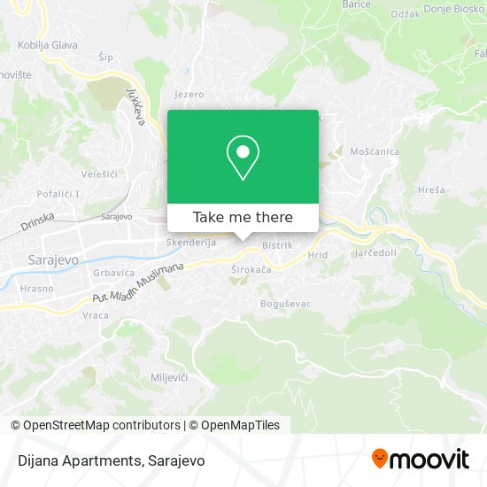 Dijana Apartments map