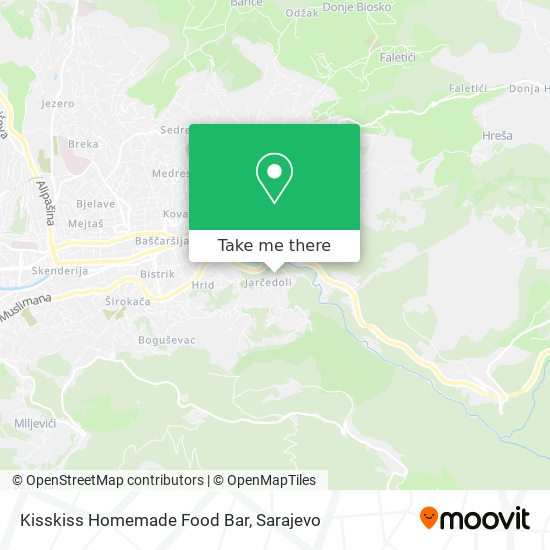 Kisskiss Homemade Food Bar map