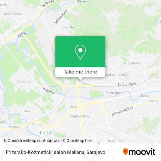 Frizersko-Kozmeticki salon Mallena mapa
