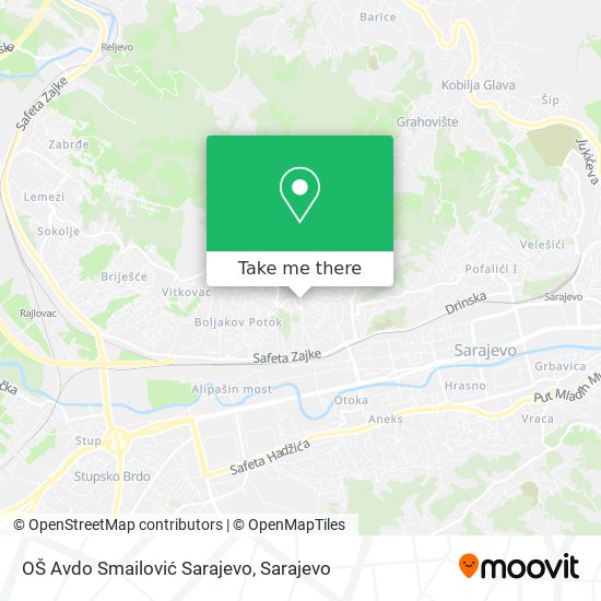 Karta OŠ Avdo Smailović Sarajevo