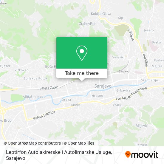 Leptirfon Autolakirerske i Autolimarske Usluge map