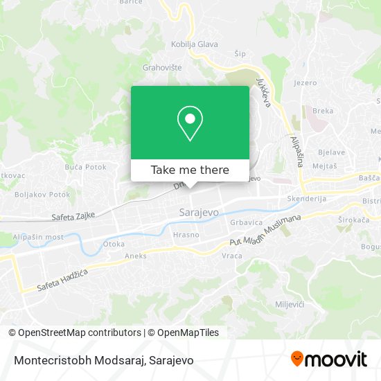 Montecristobh Modsaraj mapa