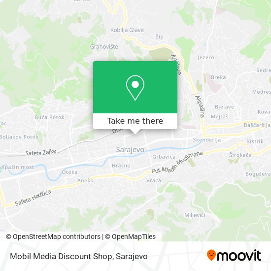 Mobil Media Discount Shop map