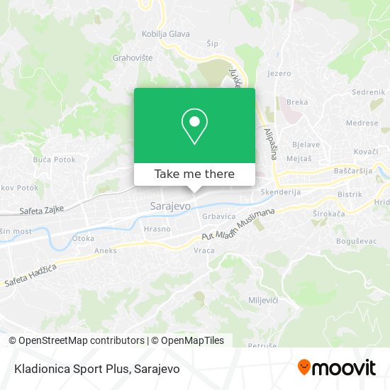 Kladionica Sport Plus map