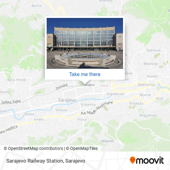 Sarajevo Railway Station map