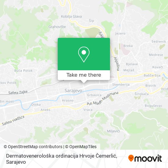 Dermatovenerološka ordinacija Hrvoje Čemerlić map