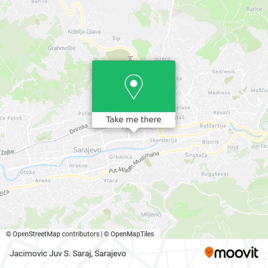 Jacimovic Juv S. Saraj map