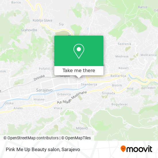 Pink Me Up Beauty salon map