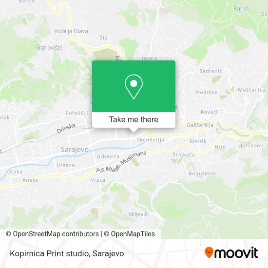 Kopirnica Print studio map