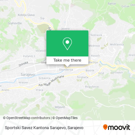 Sportski Savez Kantona Sarajevo map