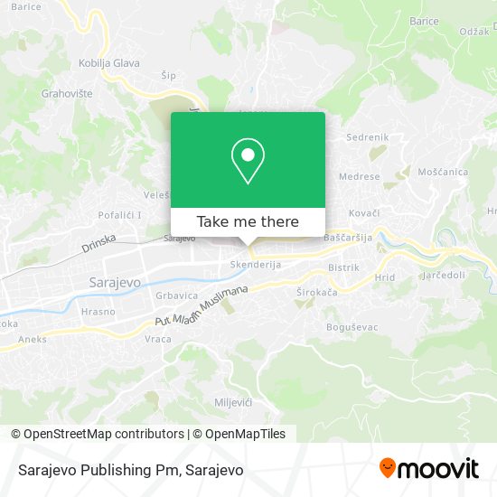 Sarajevo Publishing Pm map