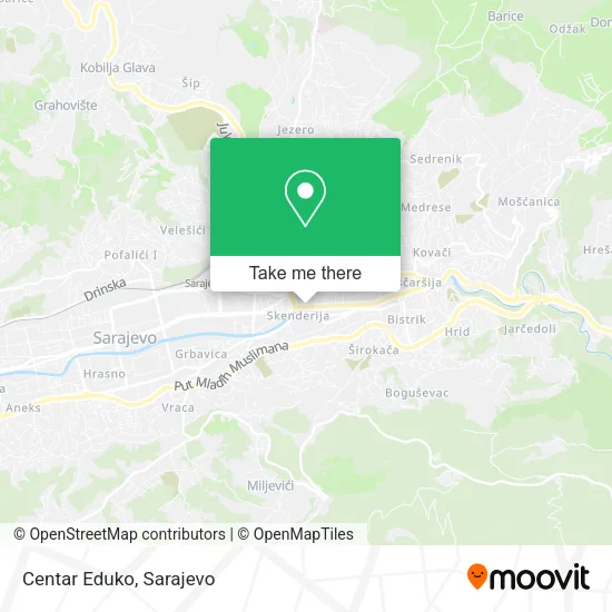 Centar Eduko map
