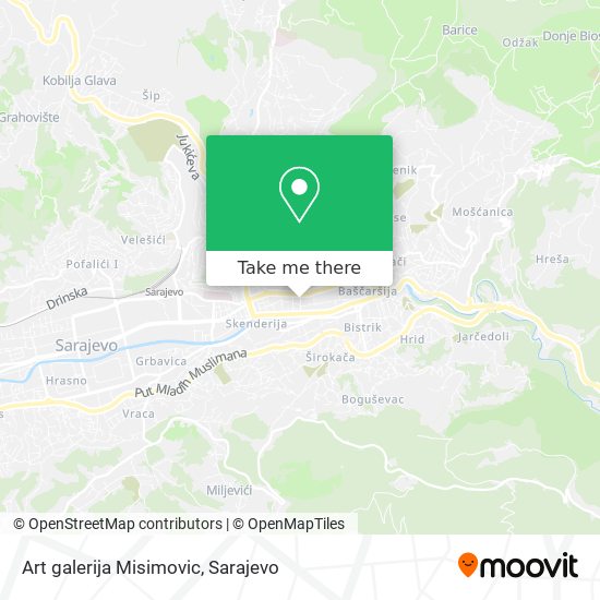 Art galerija Misimovic map