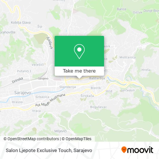 Salon Ljepote Exclusive Touch map