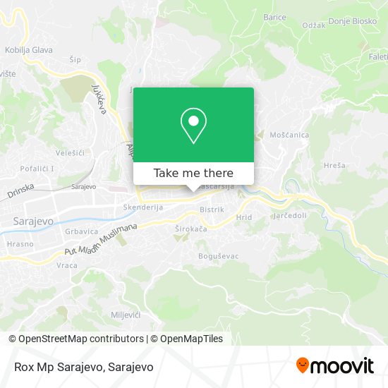 Rox Mp Sarajevo mapa