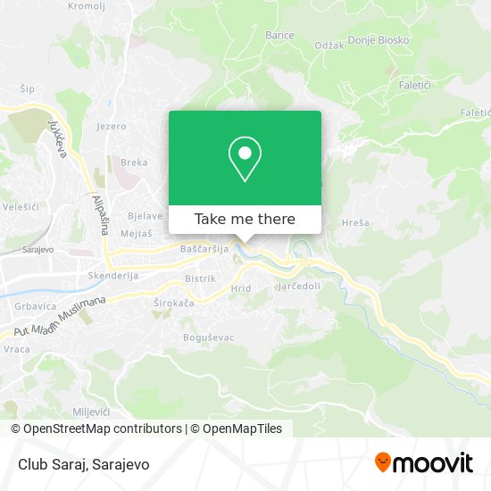 Club Saraj map