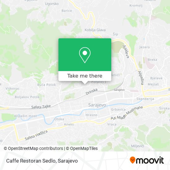 Caffe Restoran Sedlo map