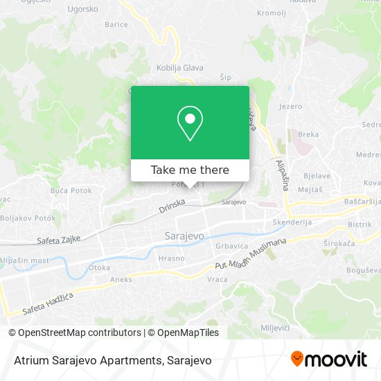 Atrium Sarajevo Apartments map