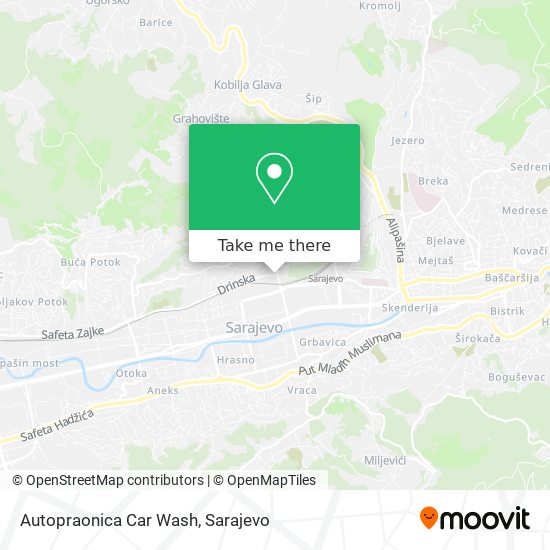 Autopraonica Car Wash map