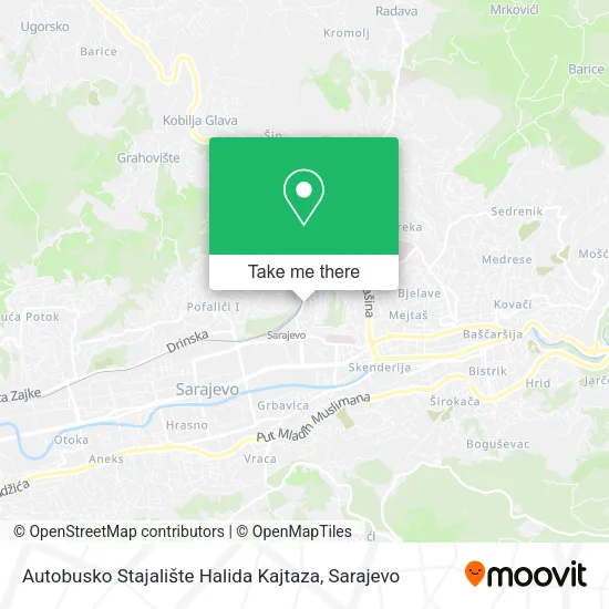 Karta Autobusko Stajalište Halida Kajtaza