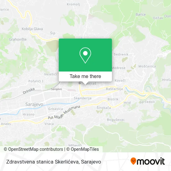 Zdravstvena stanica Skerlićeva map
