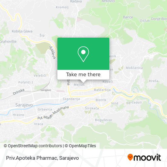 Priv.Apoteka Pharmac map