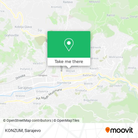 KONZUM map