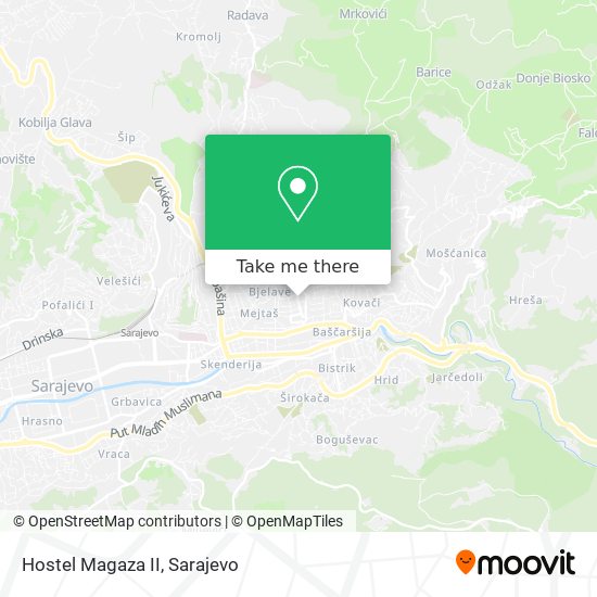 Hostel Magaza II mapa