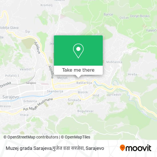 Muzej grada Sarajeva,मुजेज ग्रडा सरजेवा mapa