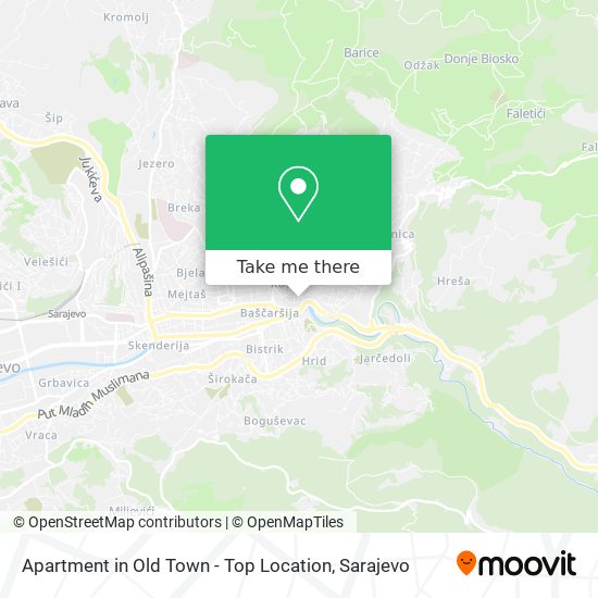 Apartment in Old Town - Top Location map