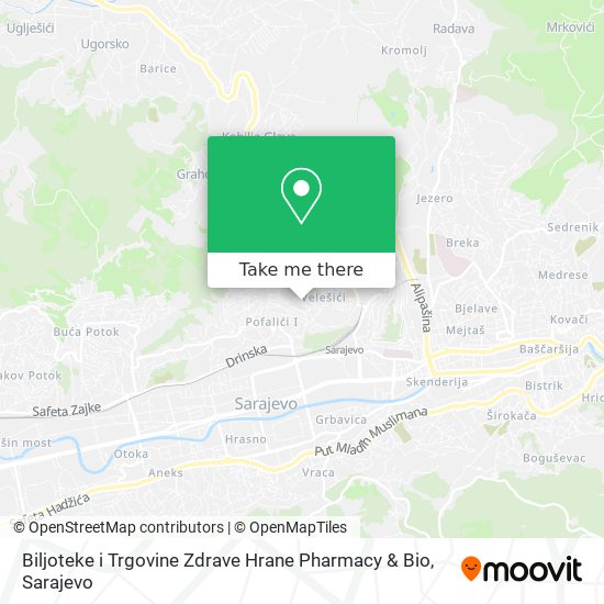 Karta Biljoteke i Trgovine Zdrave Hrane Pharmacy & Bio