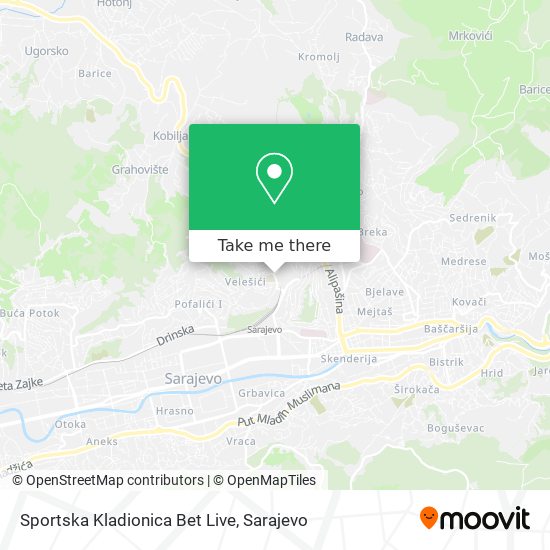 Sportska Kladionica Bet Live mapa