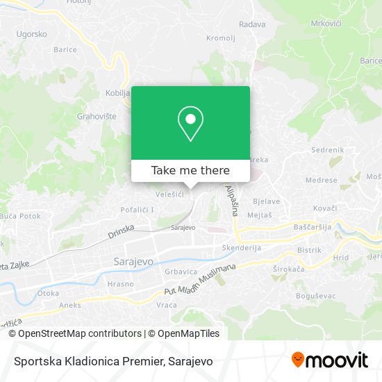 Sportska Kladionica Premier map