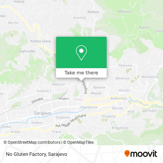 No Gluten Factory mapa