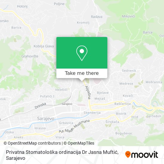 Privatna Stomatološka ordinacija Dr Jasna Muftić map