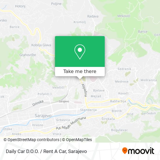Daily Car D.O.O. / Rent A Car map