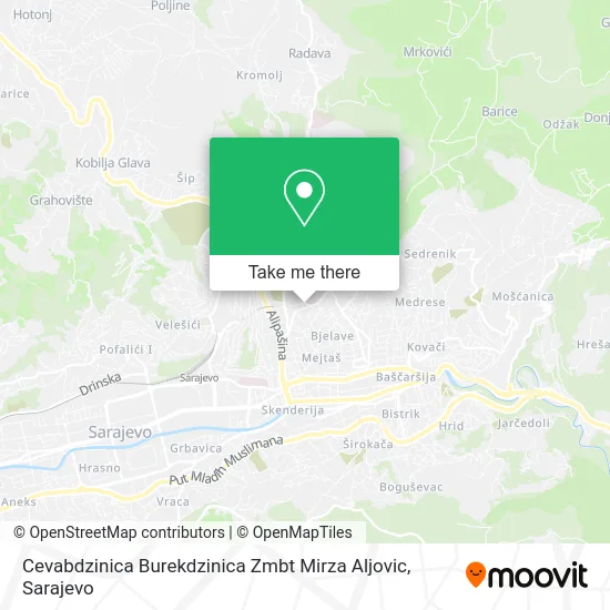 Cevabdzinica Burekdzinica Zmbt Mirza Aljovic map