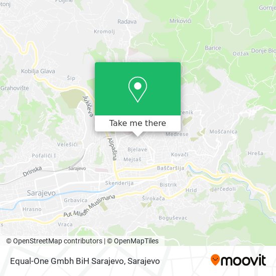 Equal-One Gmbh BiH Sarajevo mapa