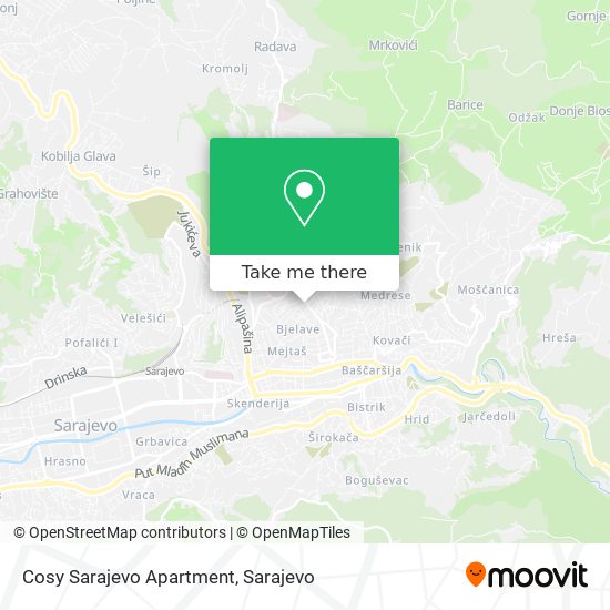 Cosy Sarajevo Apartment map