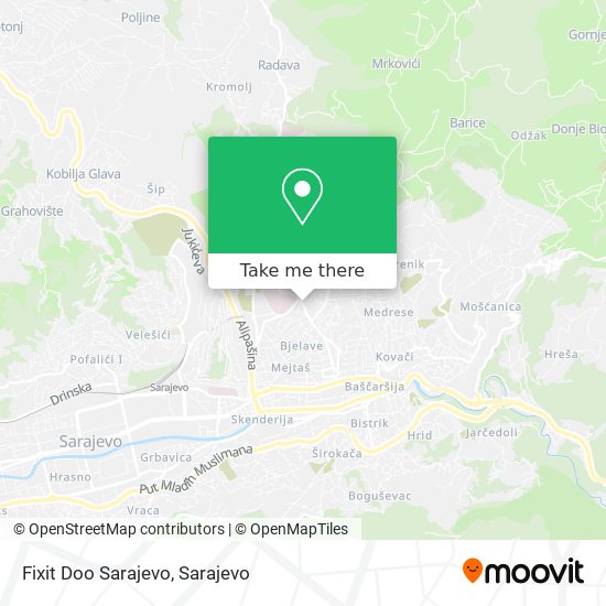 Fixit Doo Sarajevo map